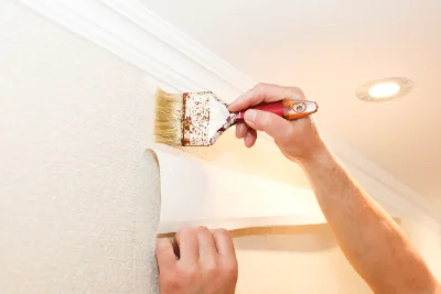 Pose de papier peint à Louit — revêtements muraux et toiles de verre